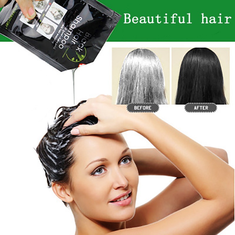 DEXE Black Hair Shampoo Instant 5Min Hair Color Dye Natural Organic-Repair 30PCS
